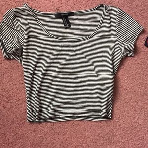 Striped crop top